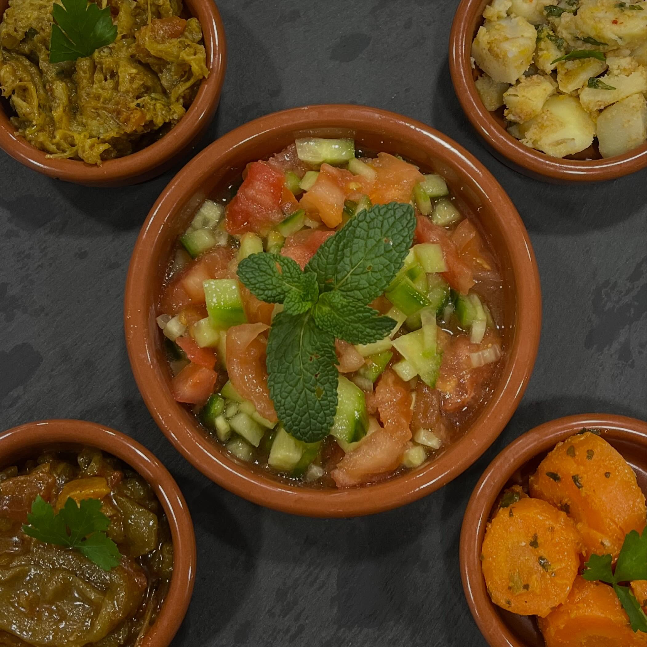Assortiment de mezze marocains