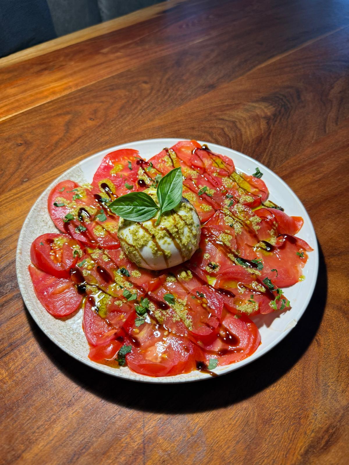 Salade burrata et tomates